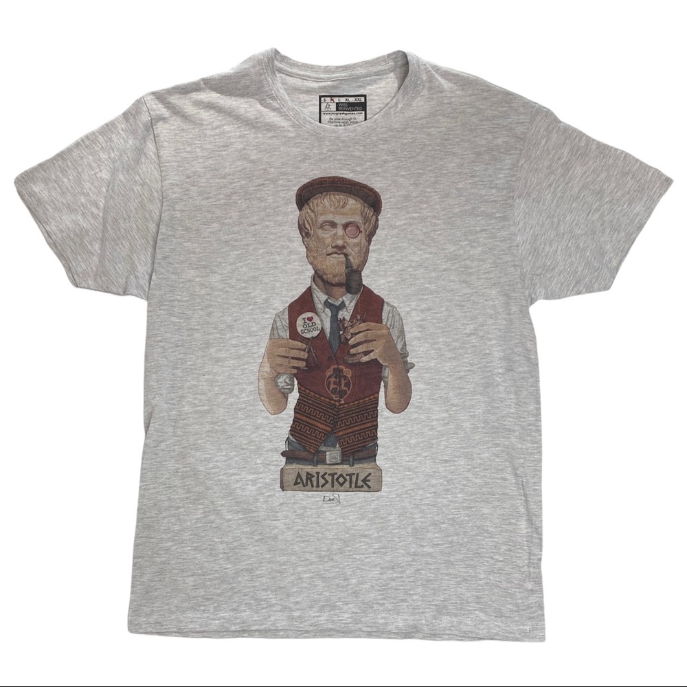 Wise Reinvented Aristotle novelty tee! 📜